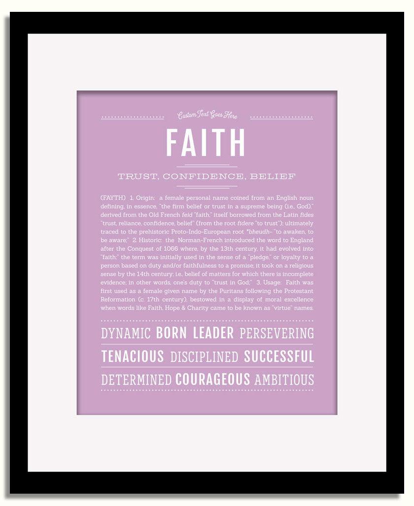 Frame Options | Lilac | Black Frame, Matted