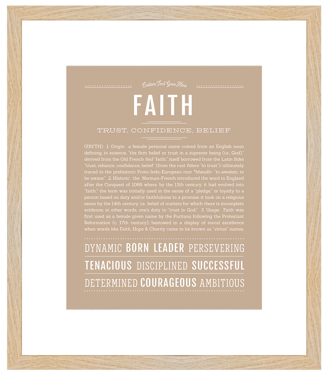 Faith | Name Art Print