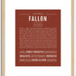 Fallon | Name Art Print