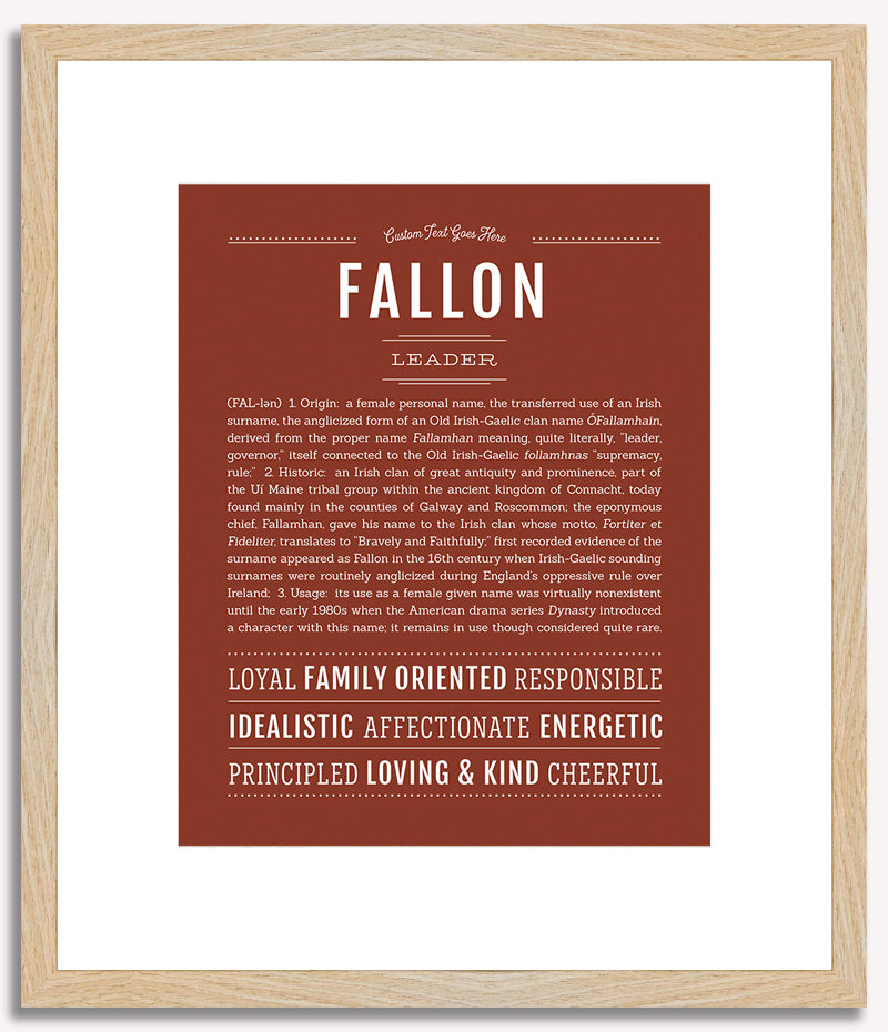 Fallon | Name Art Print