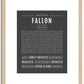 Fallon | Name Art Print