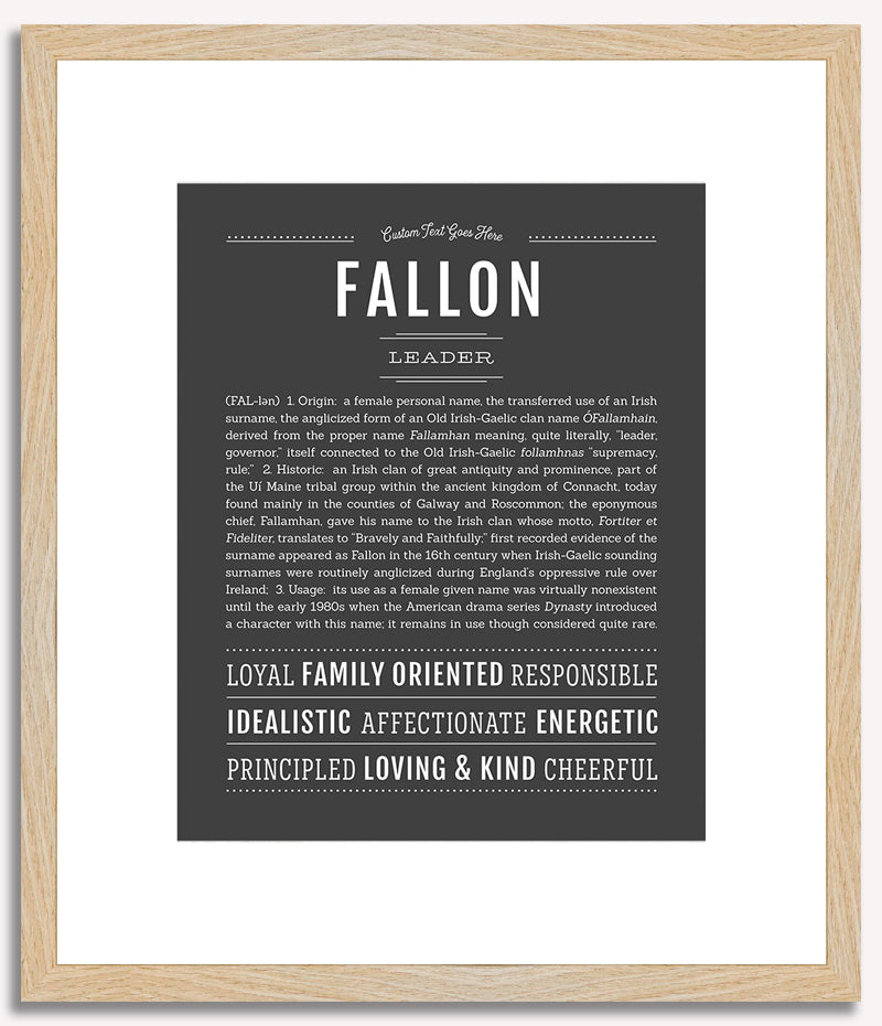 Fallon | Name Art Print