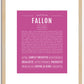 Fallon | Name Art Print