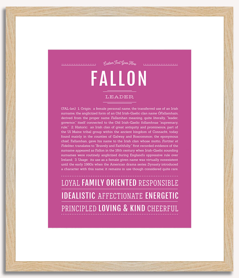 Fallon | Name Art Print