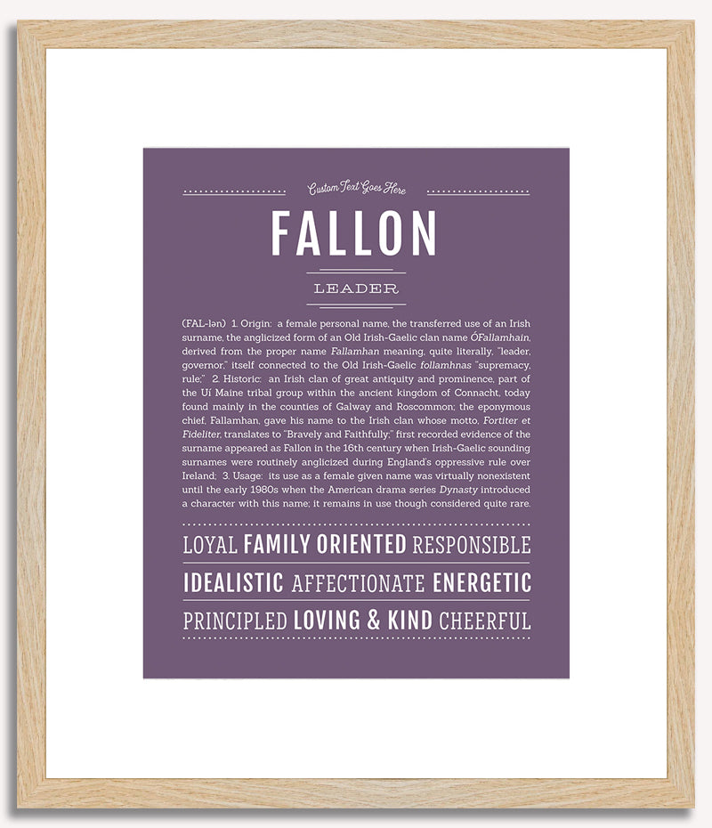 Fallon | Name Art Print