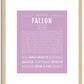 Fallon | Name Art Print