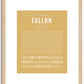 Fallon | Name Art Print