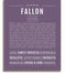 Fallon | Name Art Print – Name Stories