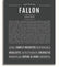 Fallon Personalized Name Meaning Art Prints – Name Stories