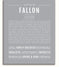 Fallon | Name Art Print – Name Stories