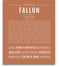 Fallon | Name Art Print – Name Stories