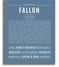 Fallon | Name Art Print – Name Stories