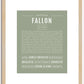 Fallon | Name Art Print