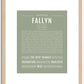 Fallyn | Name Art Print