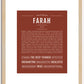 Farah | Name Art Print