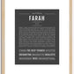 Farah | Name Art Print