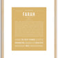 Farah | Name Art Print