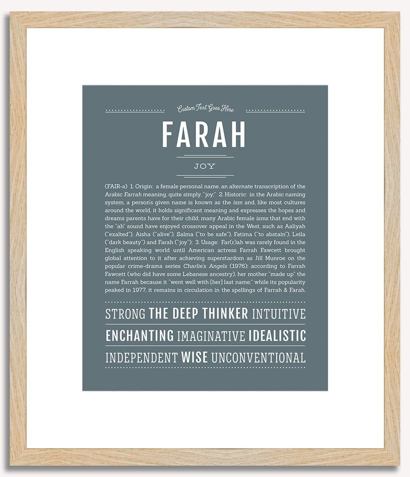 Farah | Name Art Print