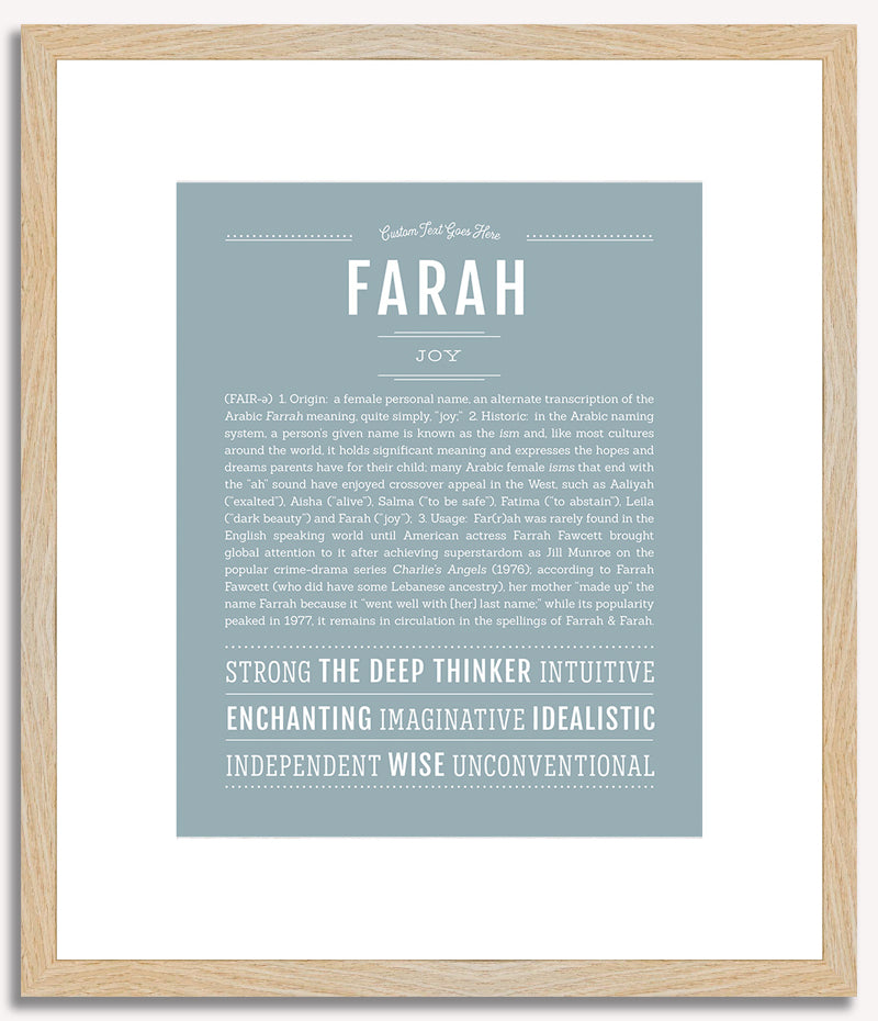 Farah | Name Art Print