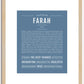 Farah | Name Art Print