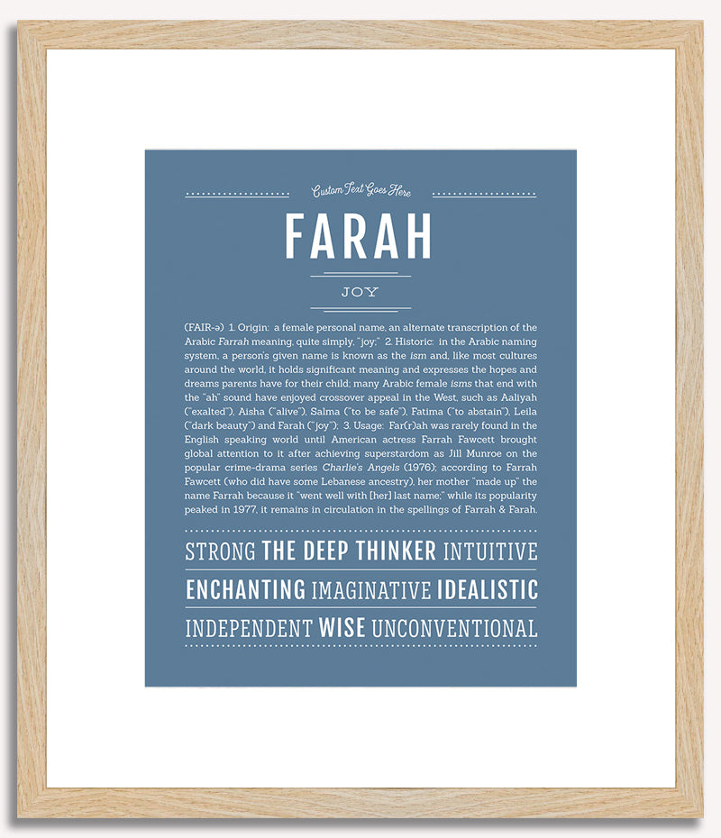 Farah | Name Art Print