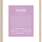 Father | Name Art Print