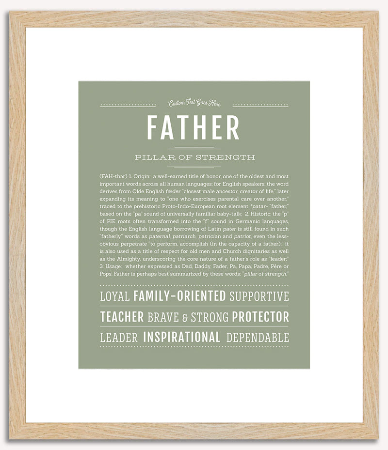 Father | Name Art Print