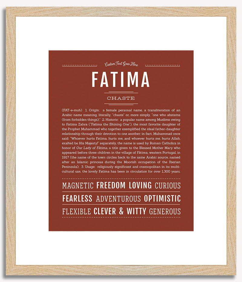 Fatima | Name Art Print