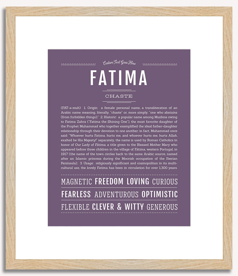 Fatima | Name Art Print