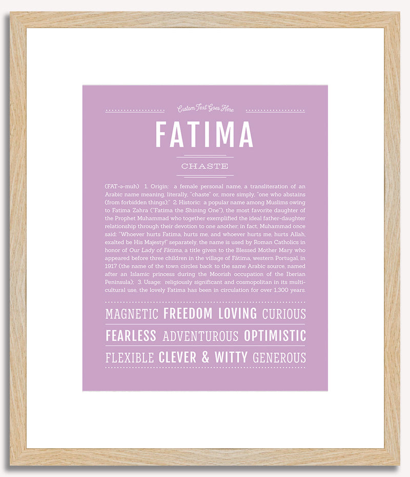 Fatima | Name Art Print