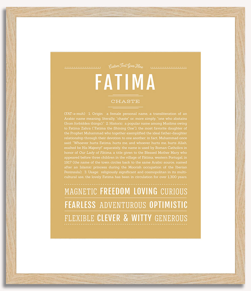 Fatima | Name Art Print