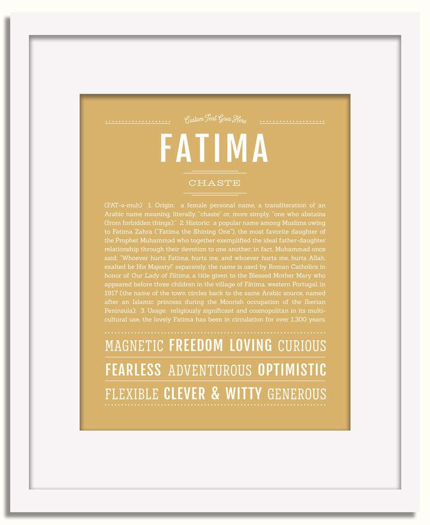 Frame Options | Matte Gold | White Frame, Matted