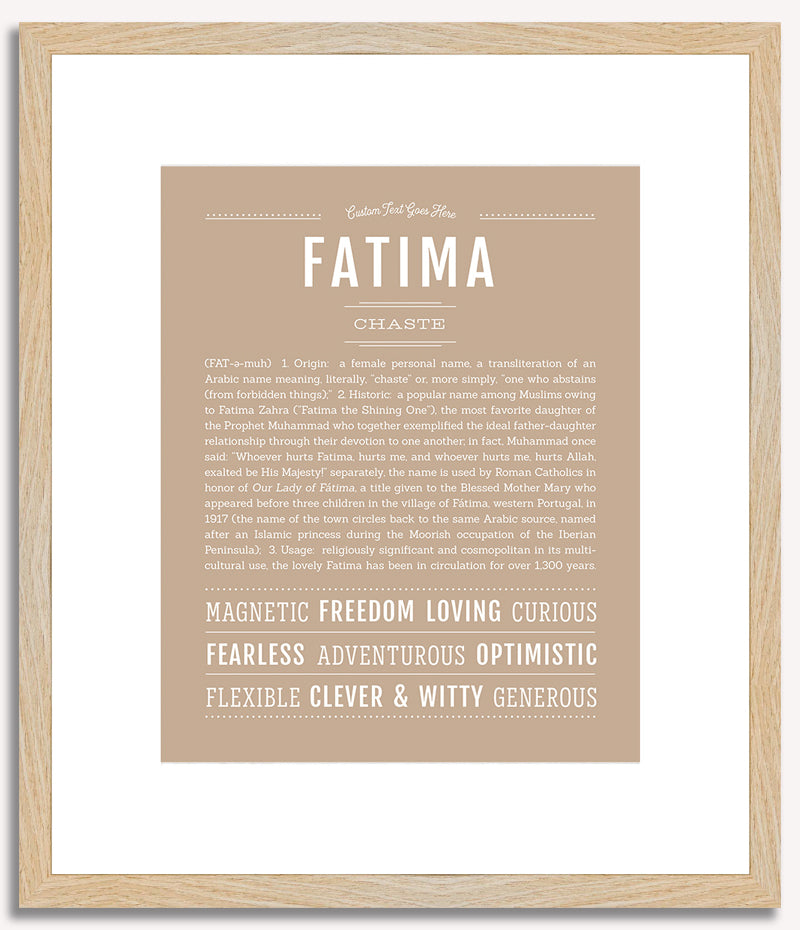 Fatima | Name Art Print