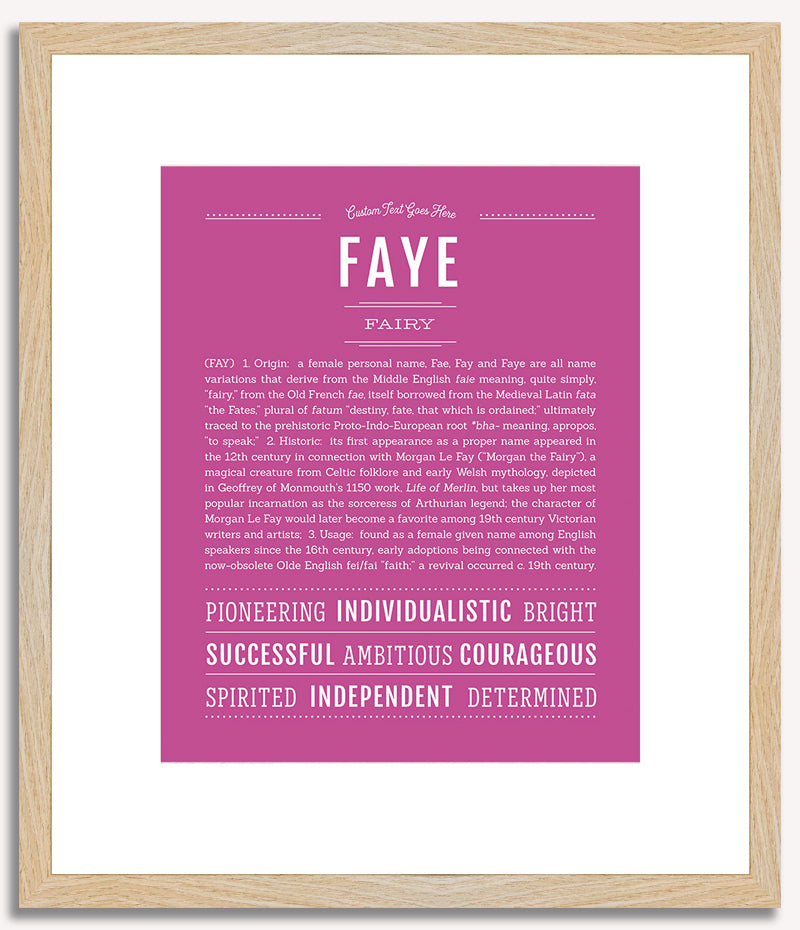 Faye | Name Art Print