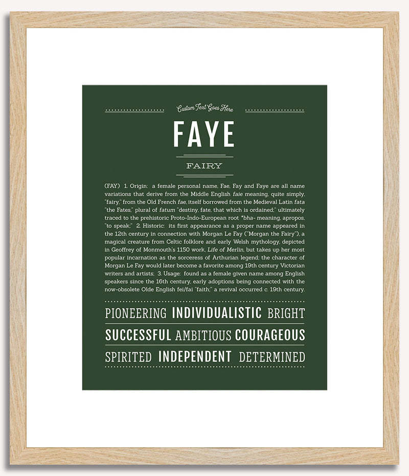 Faye | Name Art Print