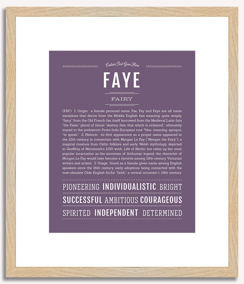 Faye | Name Art Print