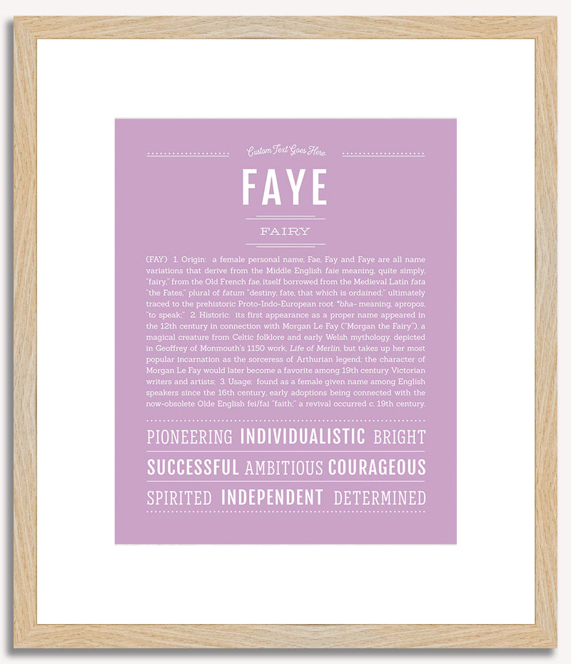 Faye | Name Art Print