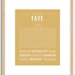 Faye | Name Art Print