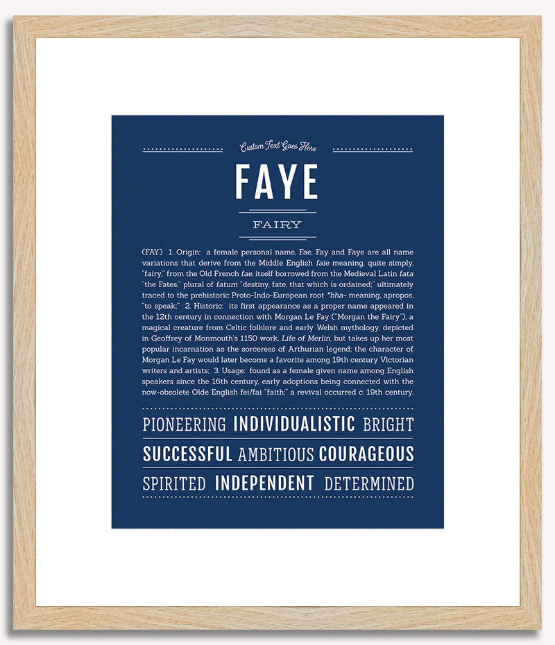 Faye | Name Art Print