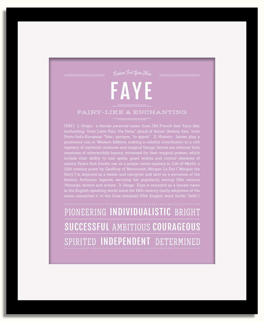 Frame Options | Lilac | Black Frame, Matted