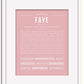 Frame Options | Dusty Rose | White Frame, Matted