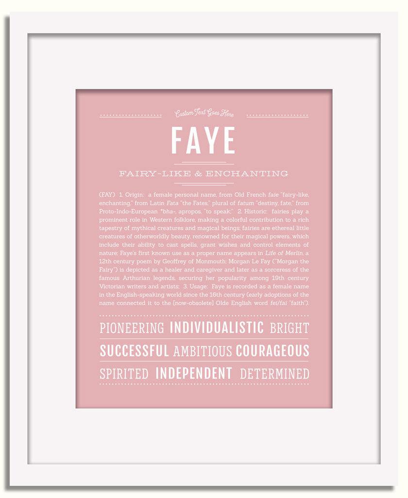 Frame Options | Dusty Rose | White Frame, Matted