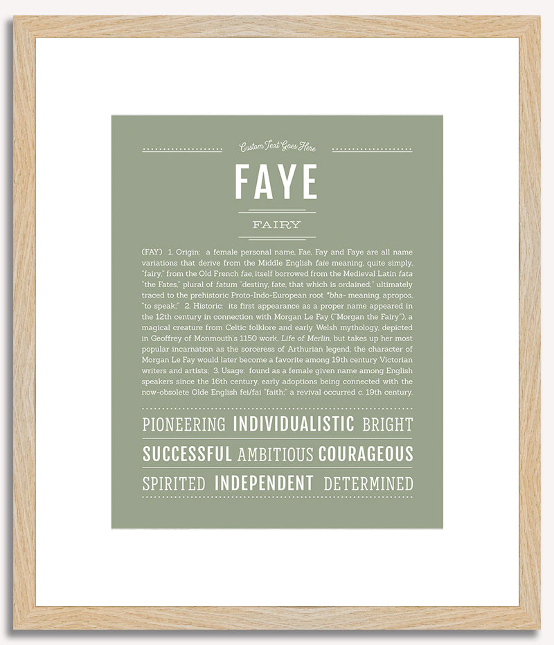 Faye | Name Art Print