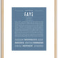 Faye | Name Art Print