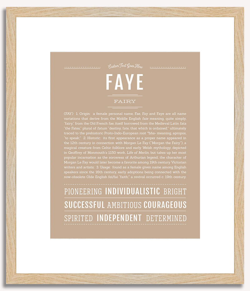 Faye | Name Art Print