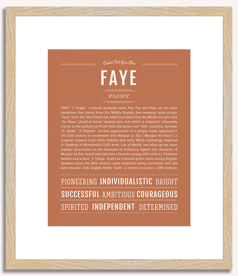 Faye | Name Art Print