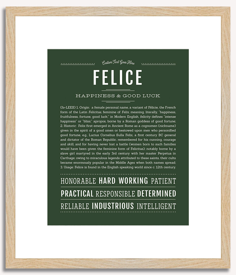 Felice | Name Art Print