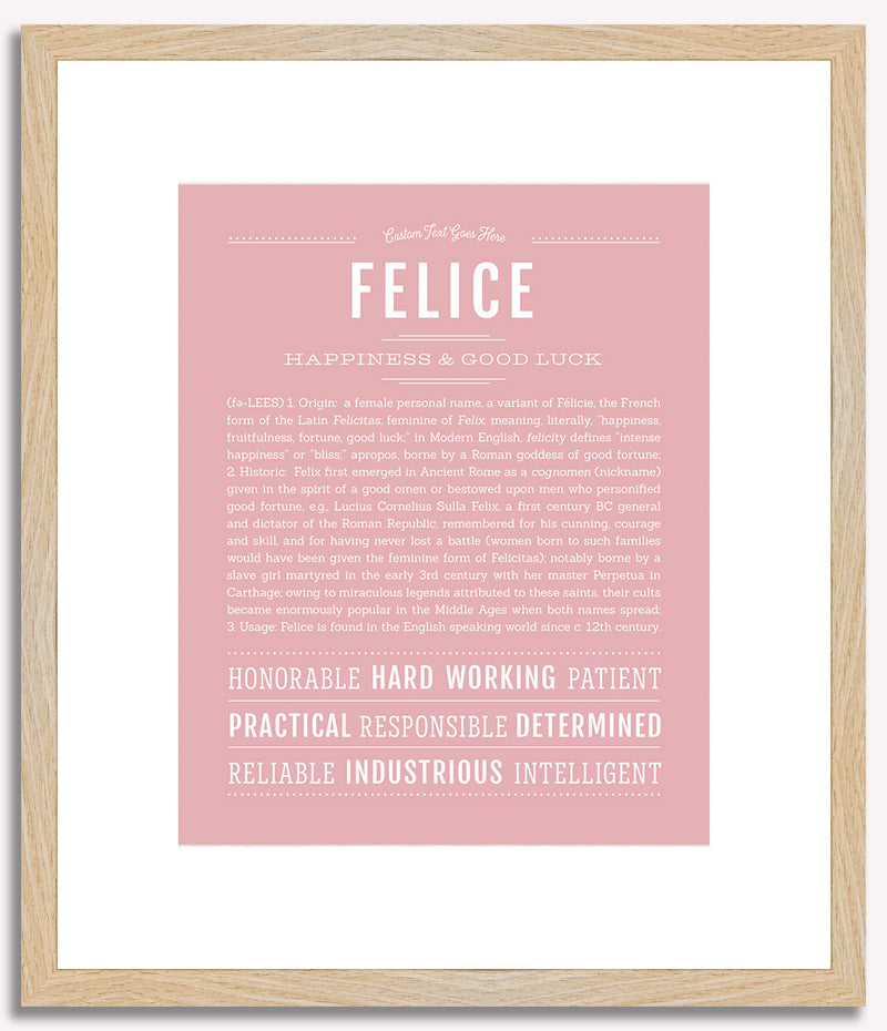 Felice | Name Art Print