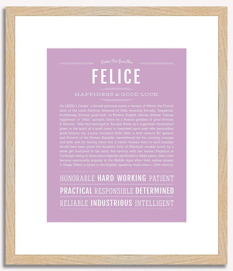 Felice | Name Art Print