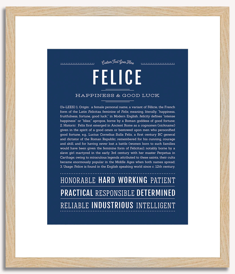 Felice | Name Art Print